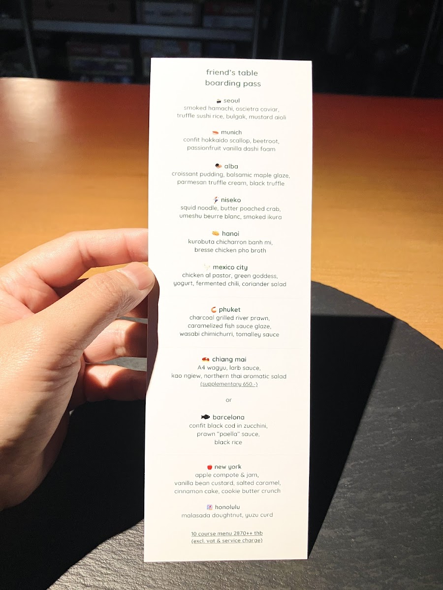 Menu Friend's Table (Reservations Required)-8