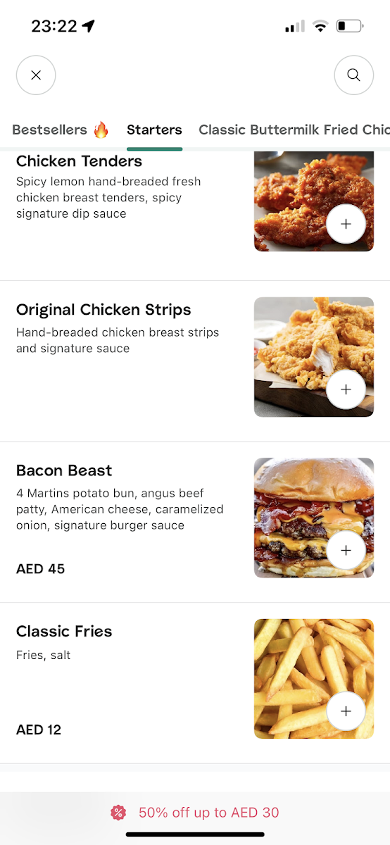 Menu Frispy Smash Burgers & Buttermilk Fried Chicken.-1