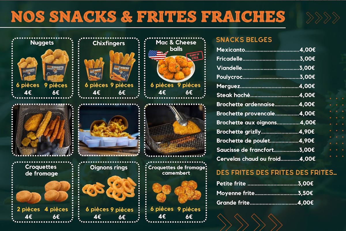 Menu Friterie De La Fontaine-1