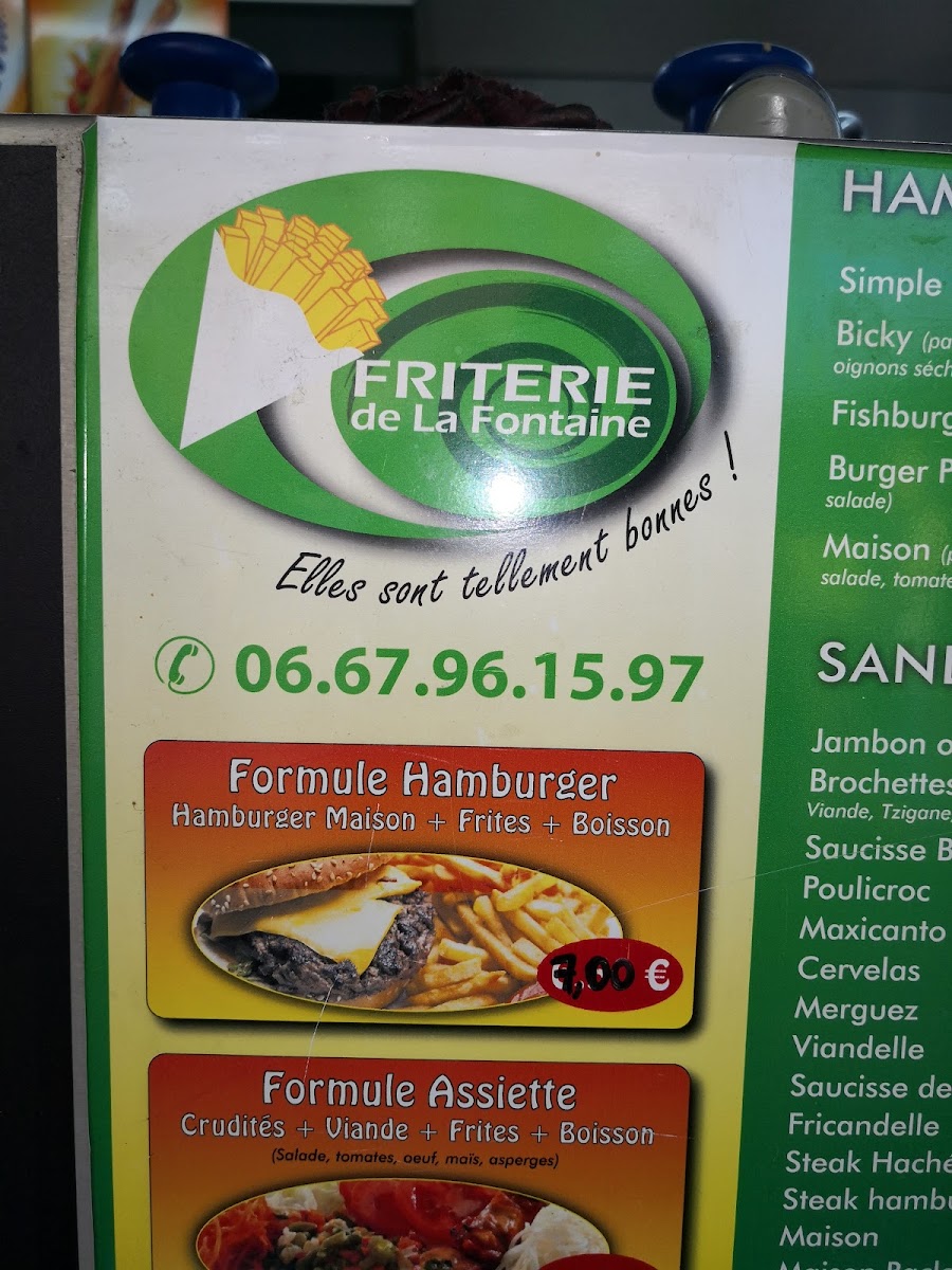 Menu Friterie De La Fontaine-5
