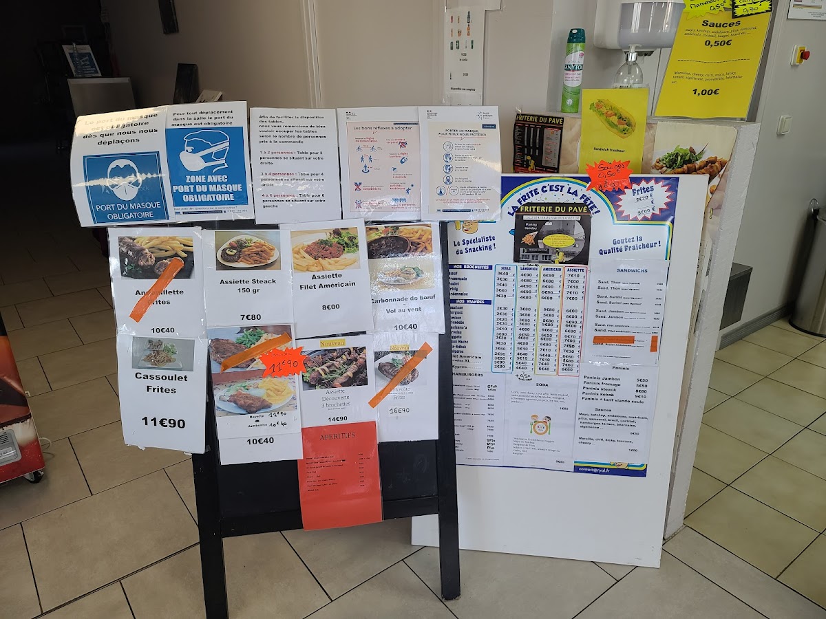 Menu Friterie Du Pave-2