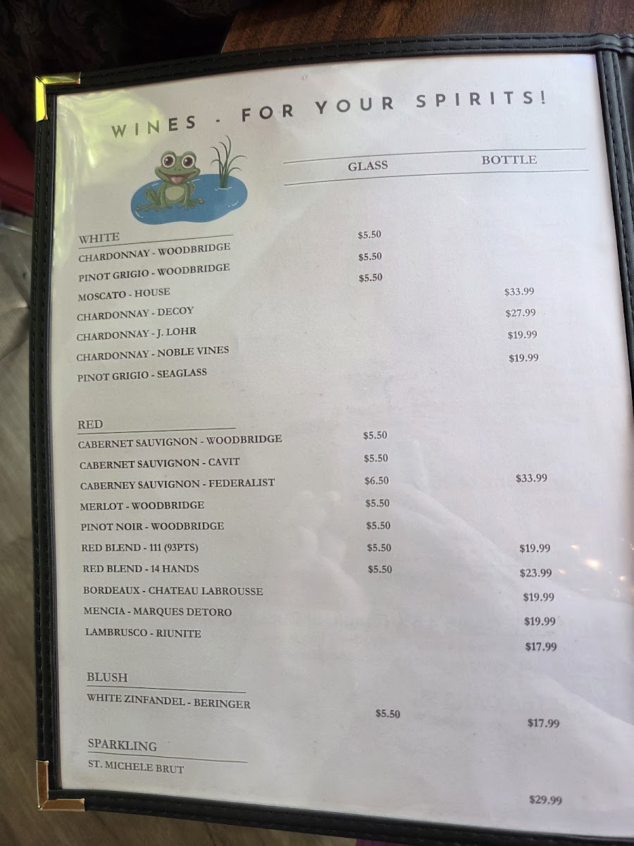 Menu Frog Pond Restaurant-3
