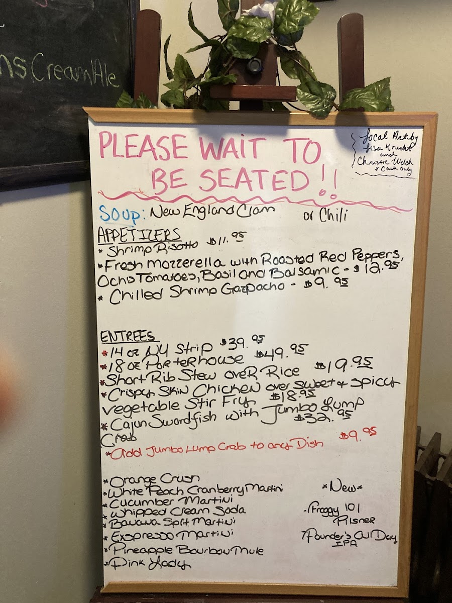 Menu Frogtowne Grille-3