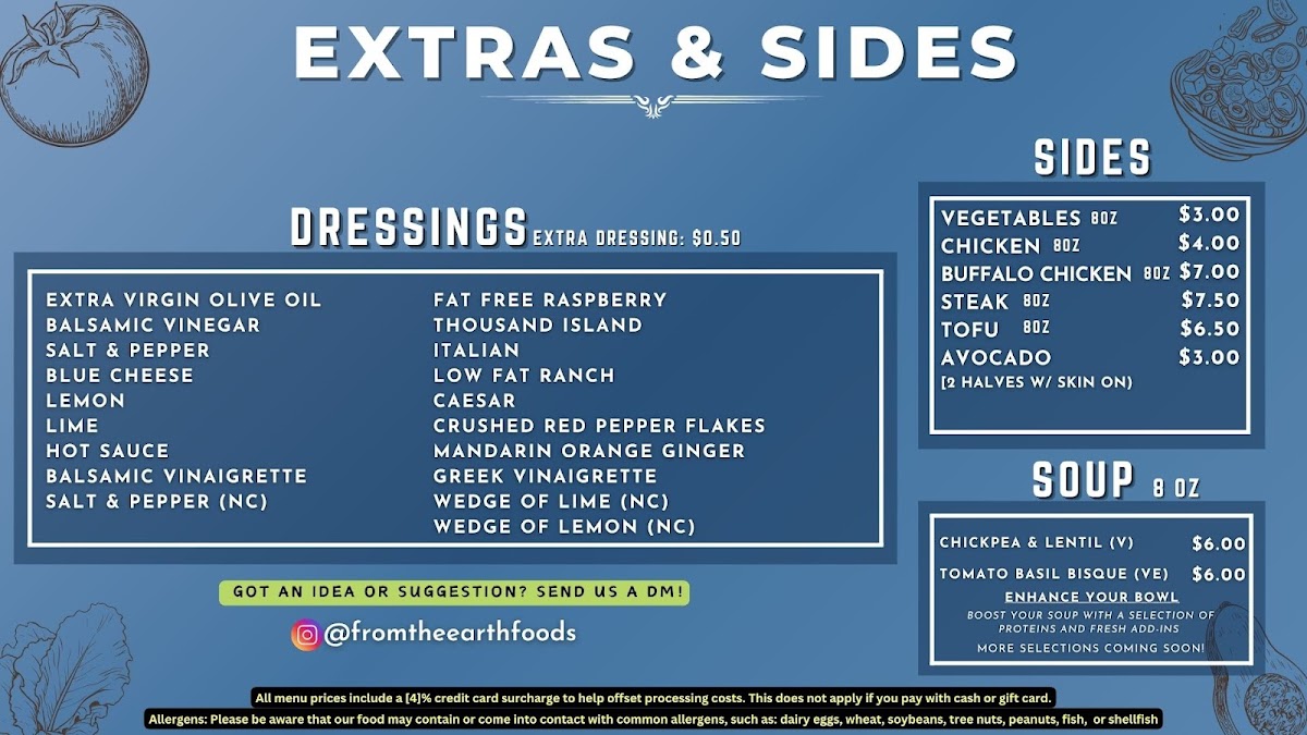 Menu From The Earth Foods-4