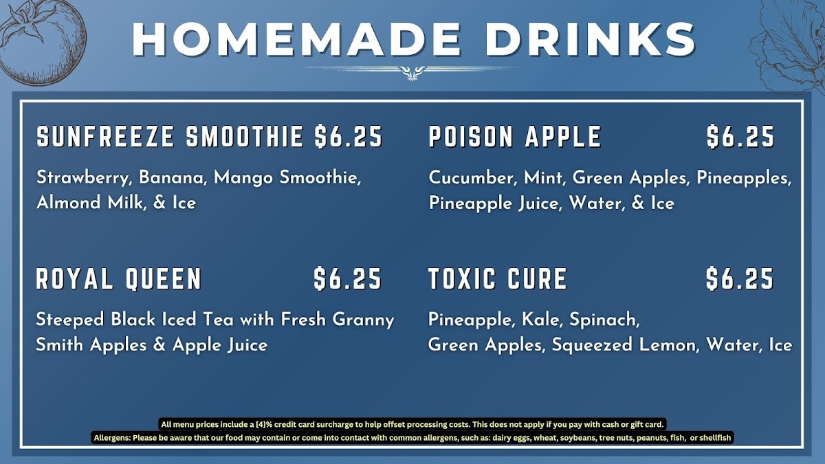 Menu From The Earth Foods-6