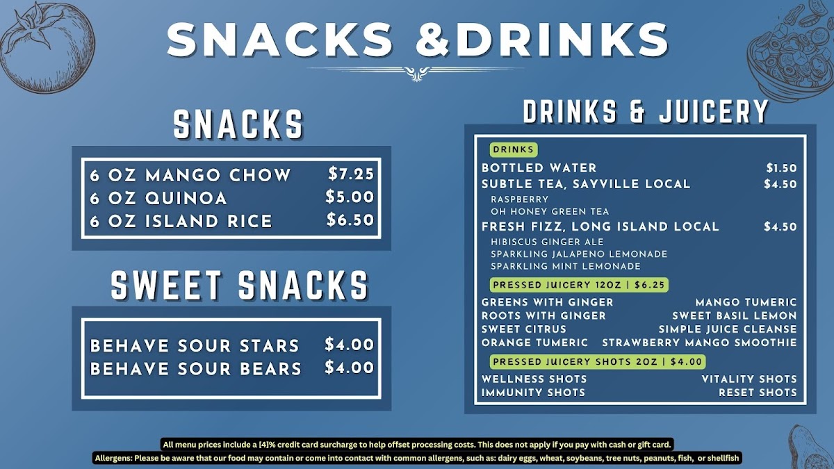Menu From The Earth Foods-7