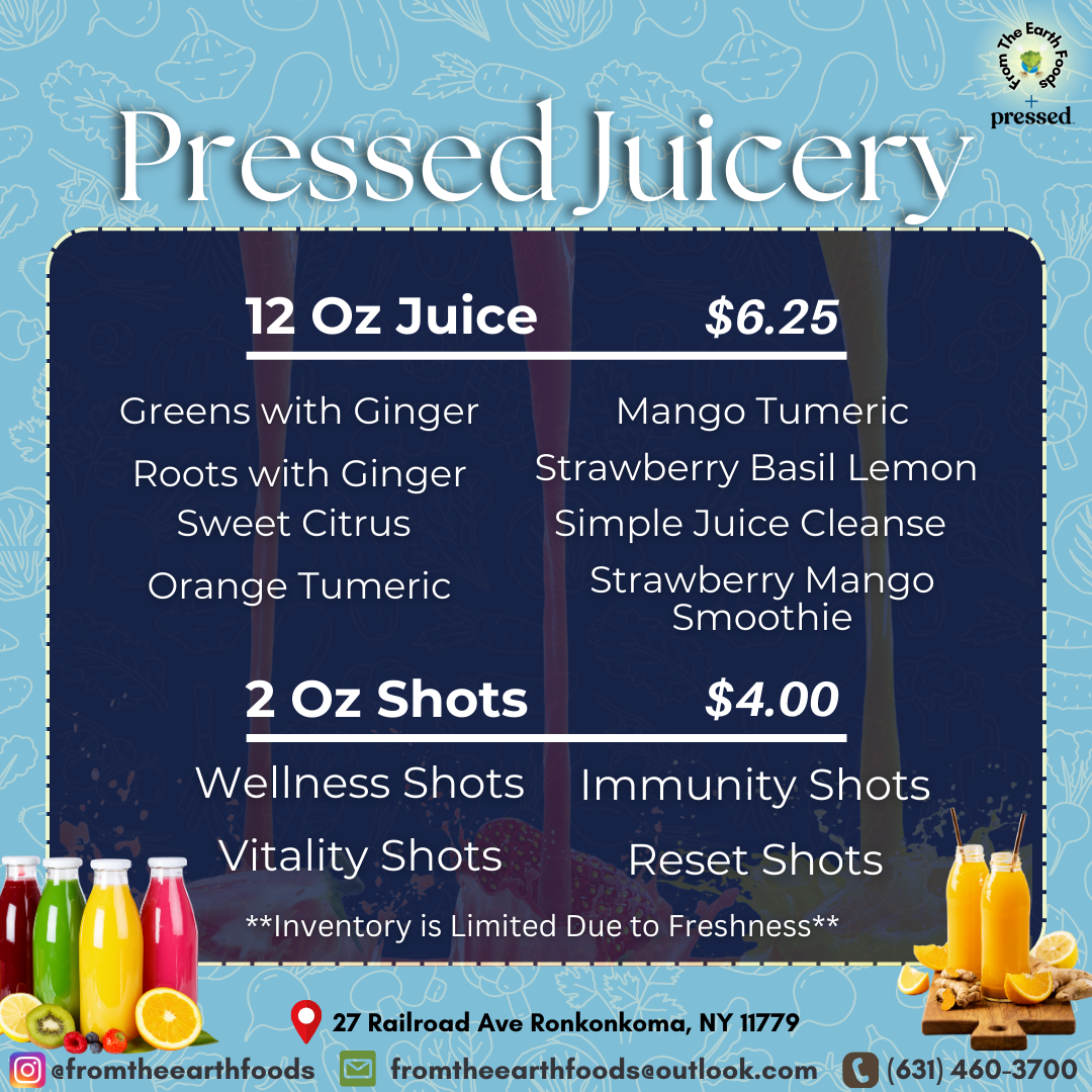 Menu From The Earth Foods-8