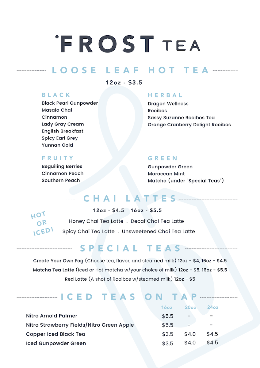 Menu Frost Coffee And Tea-4