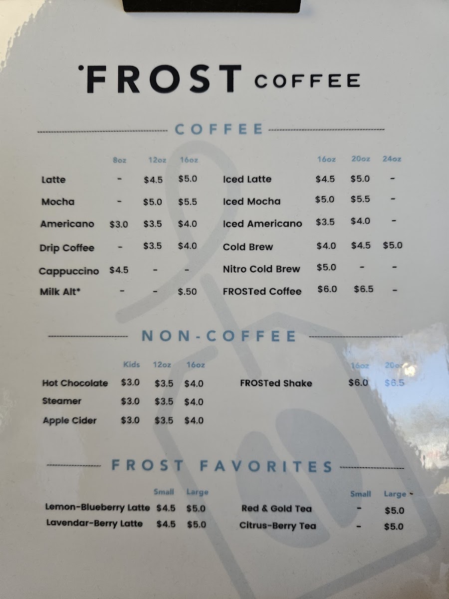 Menu Frost Coffee And Tea-6