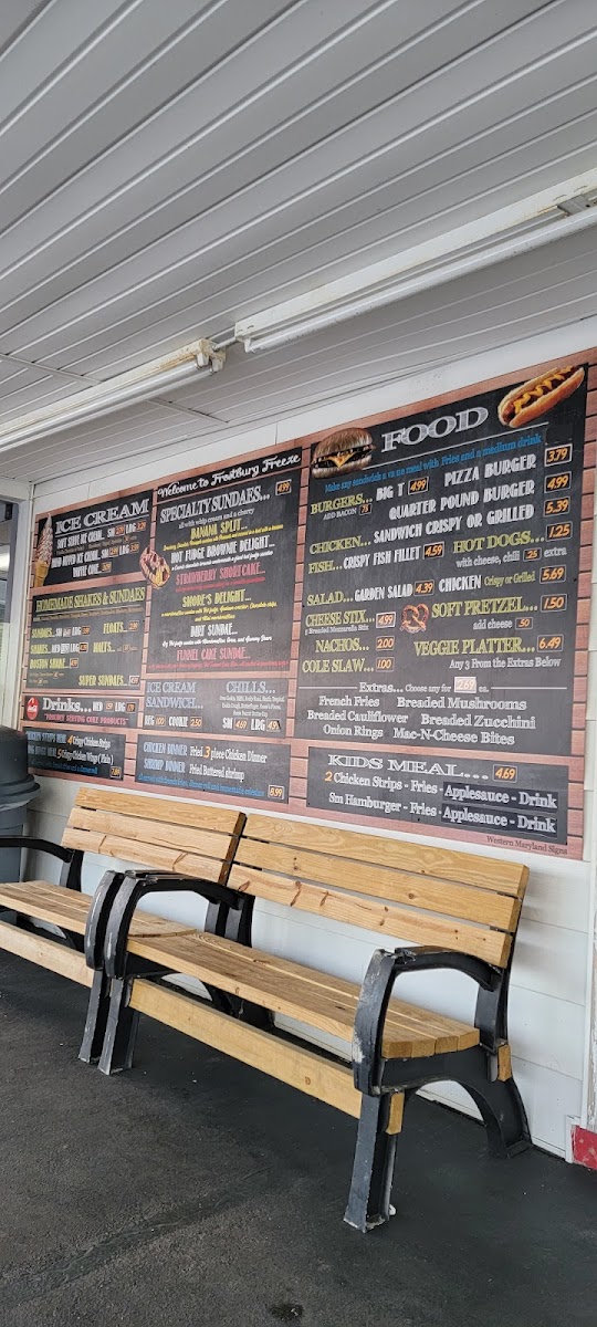 Menu Frostburg Freeze-8
