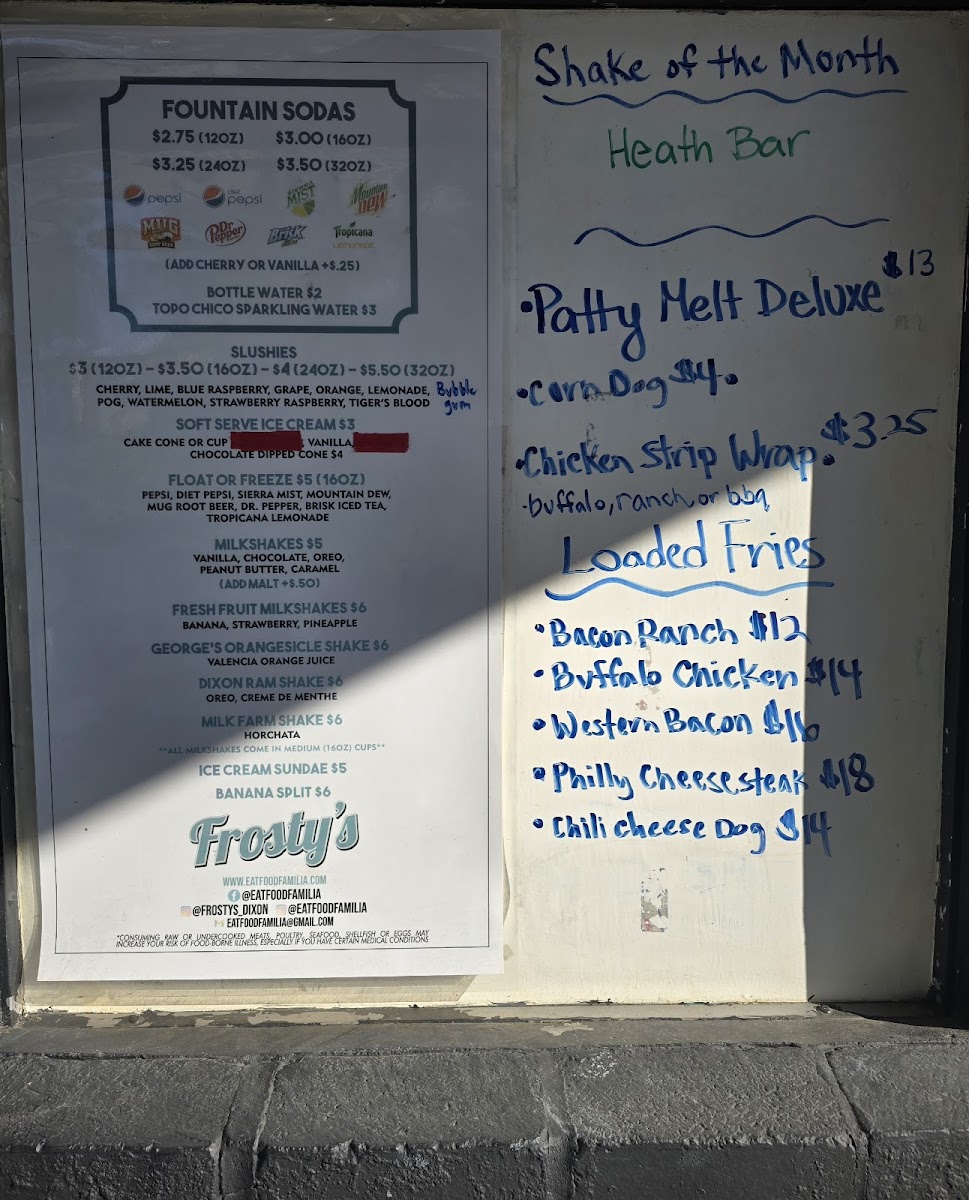 Menu Frosty's-2