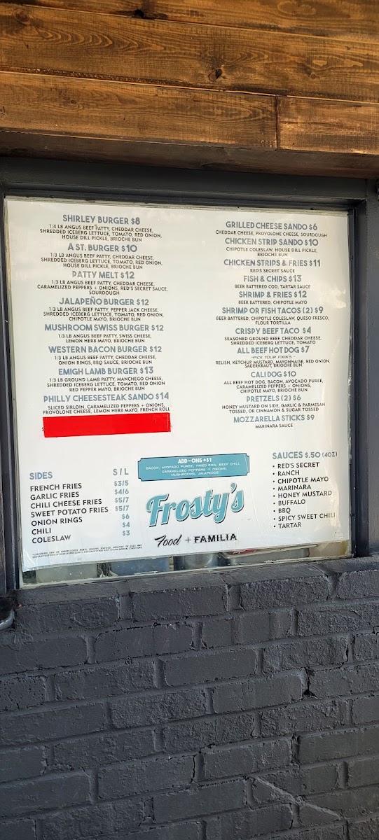 Menu Frosty's-3