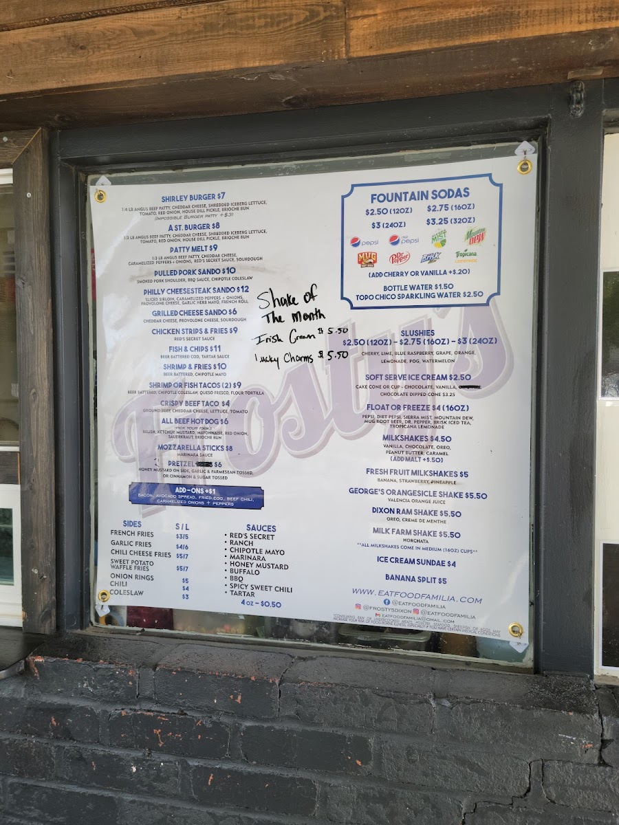 Menu Frosty's-4