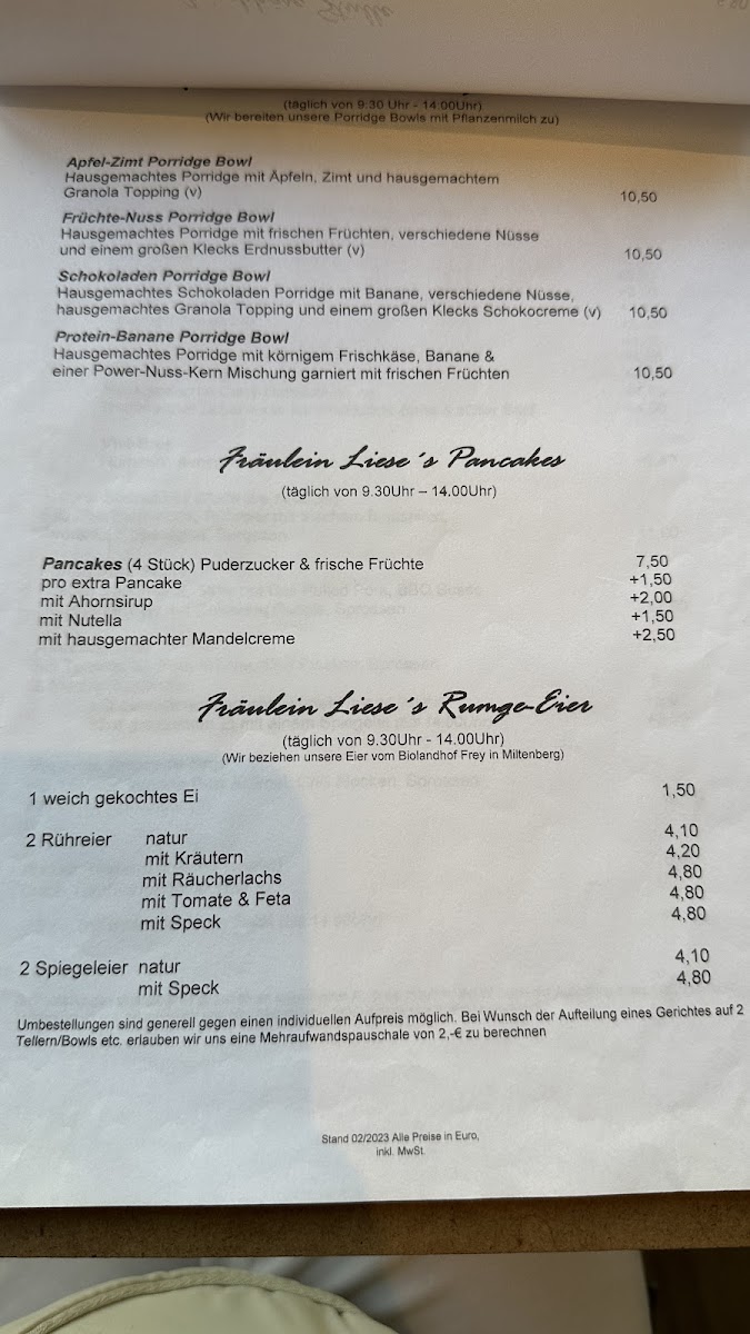 Menu Fräulein Liese-9
