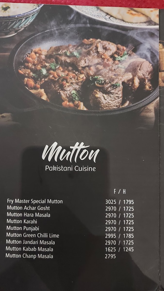 Menu Fry Master-10