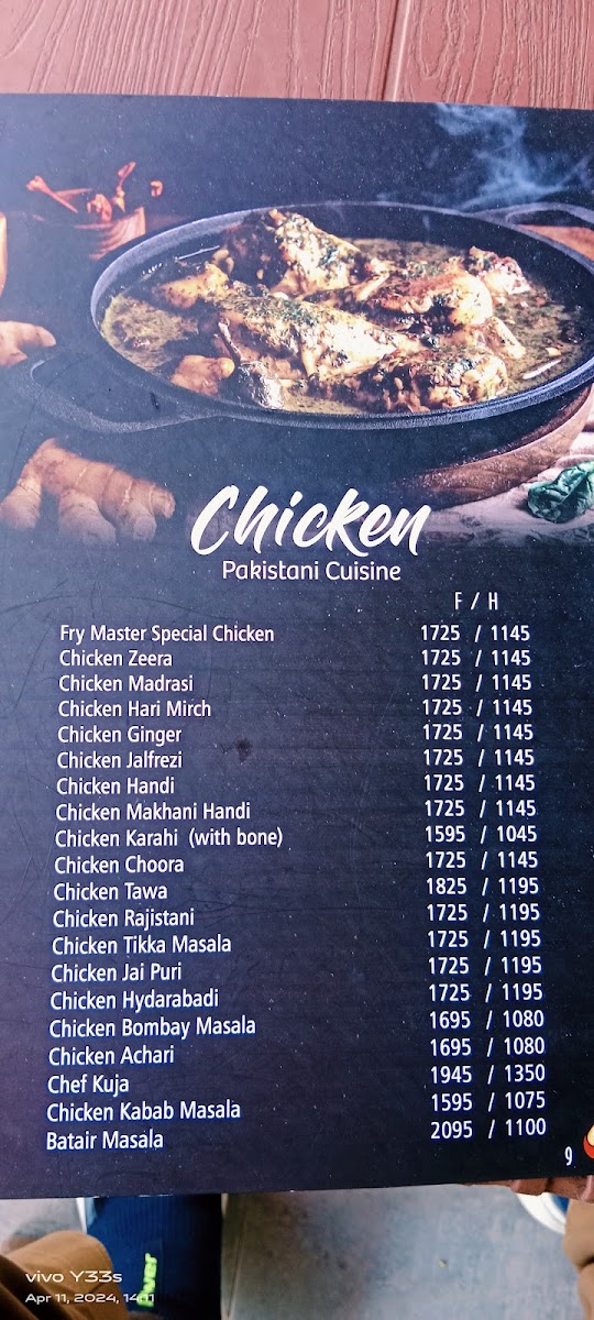 Menu Fry Master-8