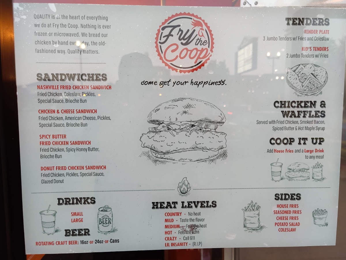 Menu Fry The Coop (Oak Lawn)-2