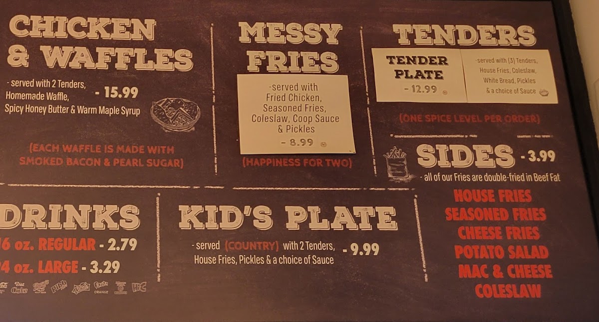 Menu Fry The Coop (Oak Lawn)-3