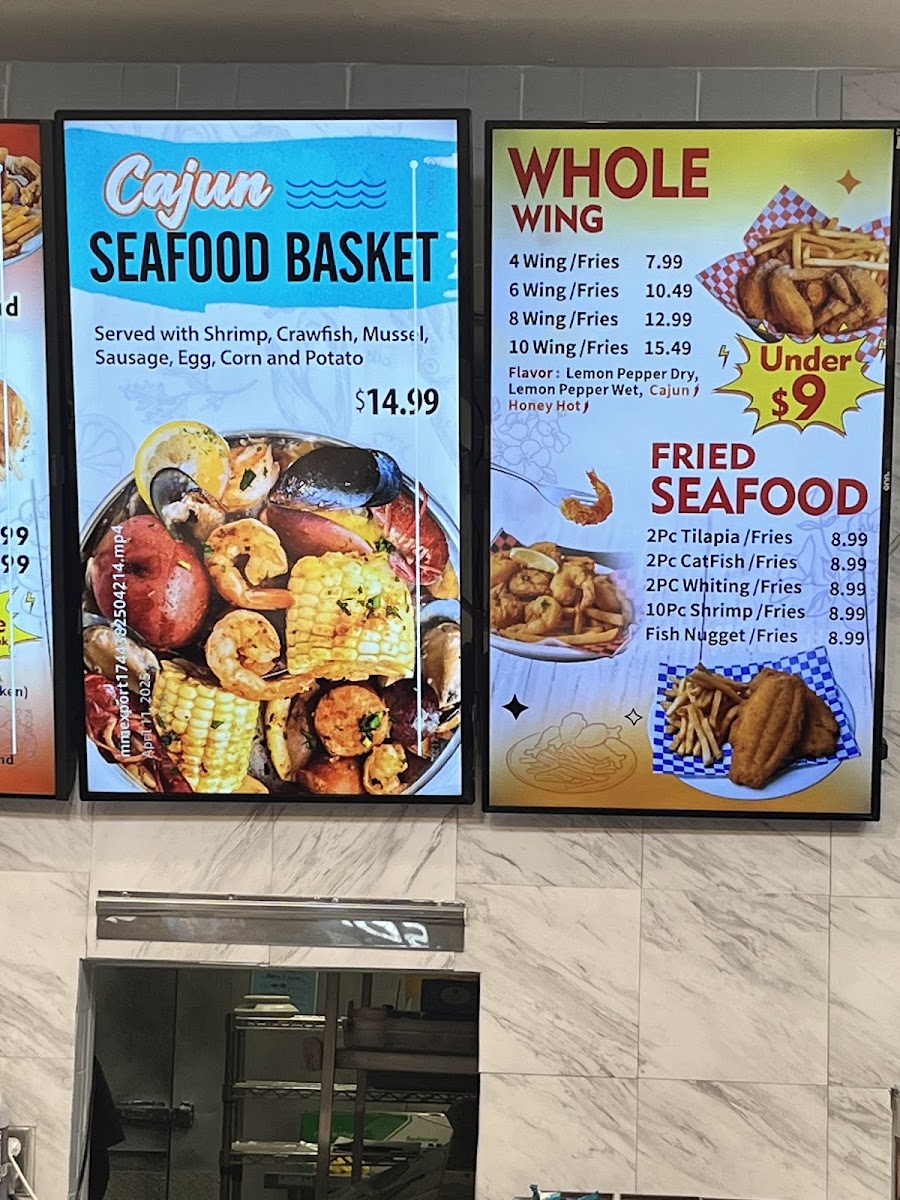 Menu Fryland Seafood & Wings-2
