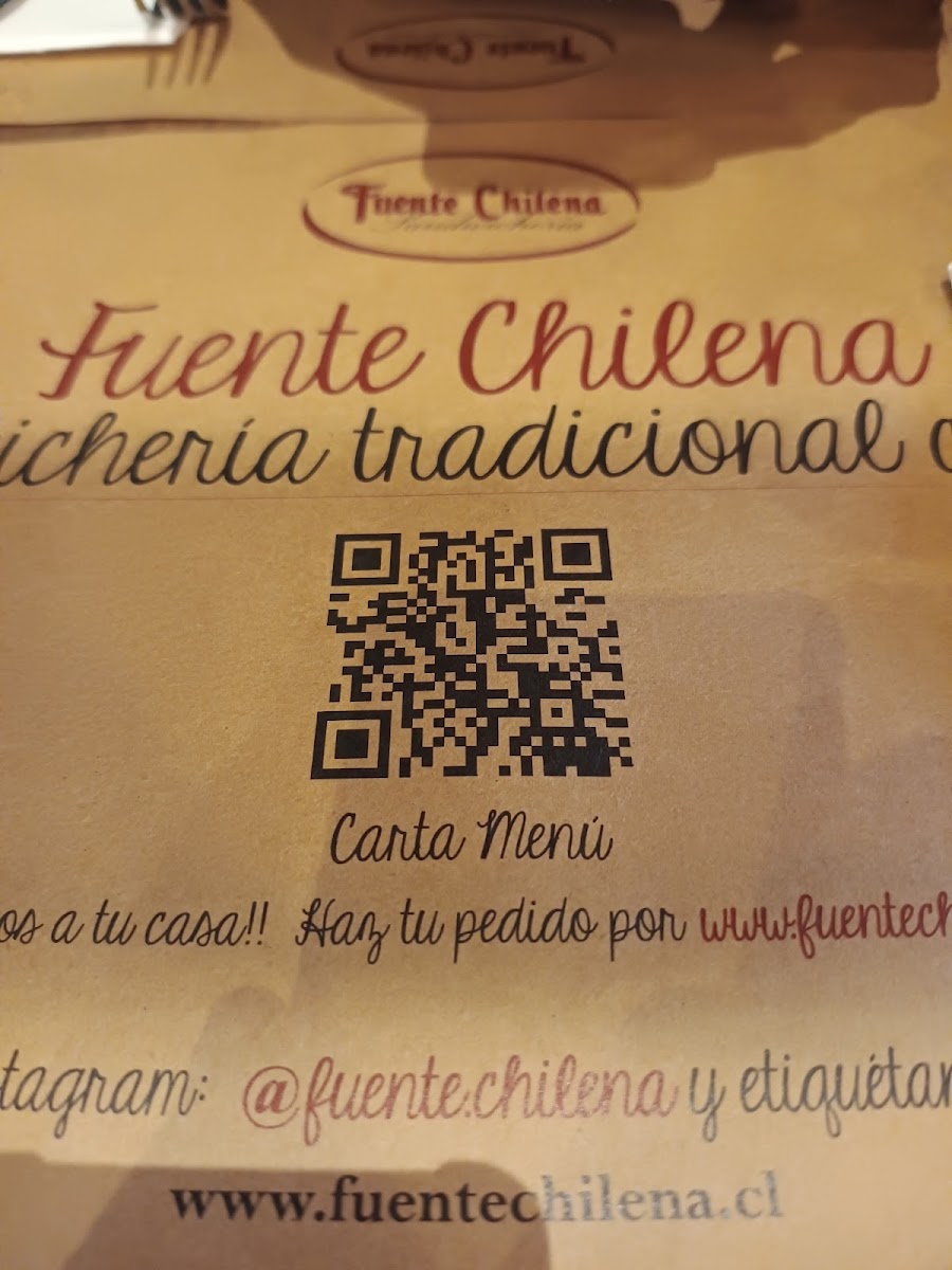 Menu Fuente Chilena - Local Barrio Italia-4
