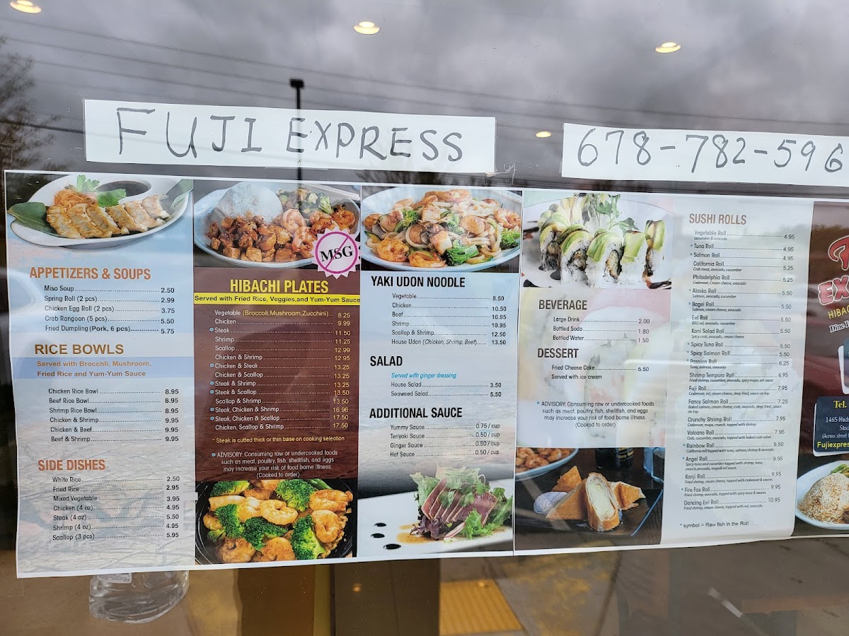 Menu Fuji Express-1