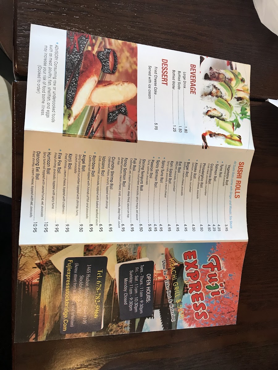 Menu Fuji Express-10
