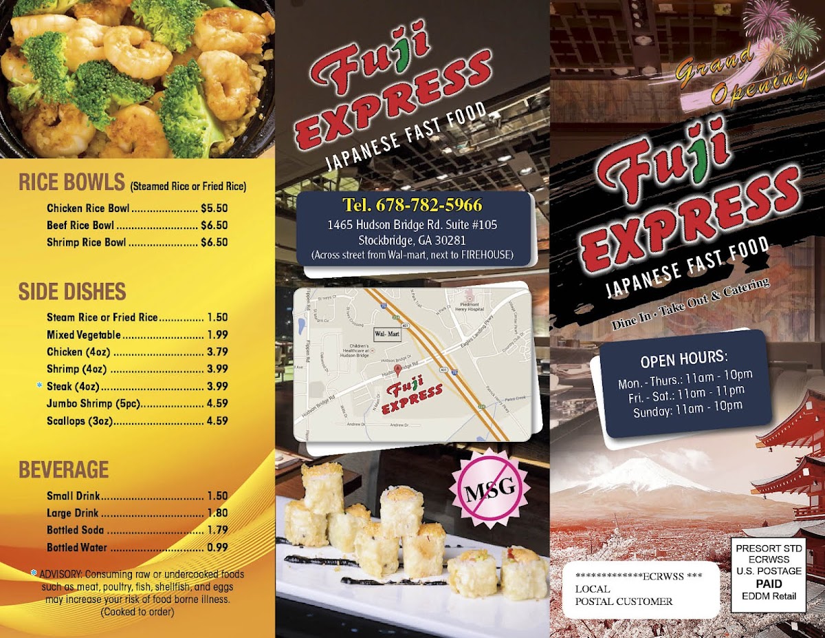 Menu Fuji Express-5