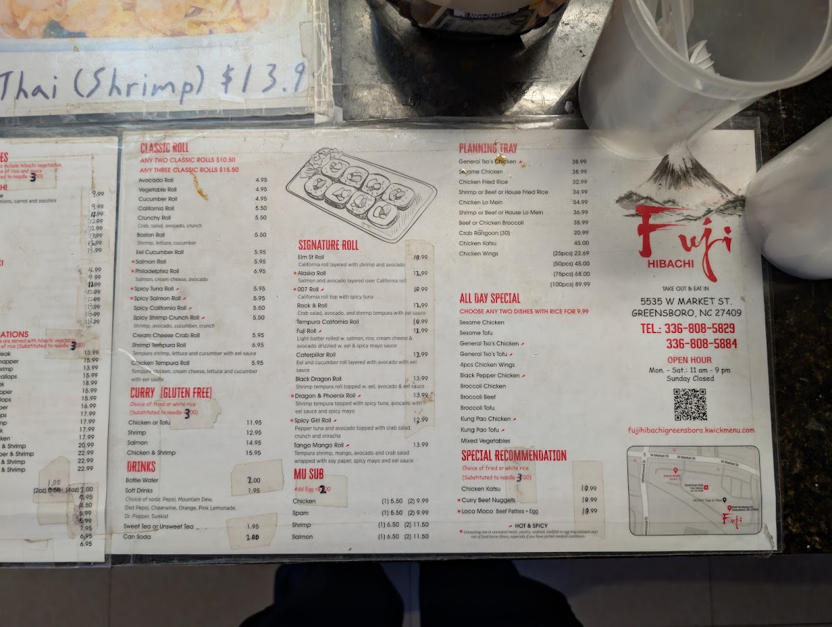 Menu Fuji Hibachi-2
