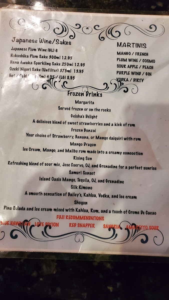 Menu Fuji Japanese Cuisine-10