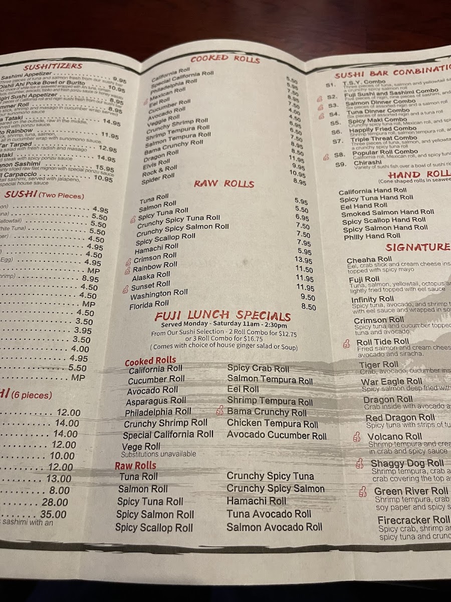 Menu Fuji Japanese Cuisine-4
