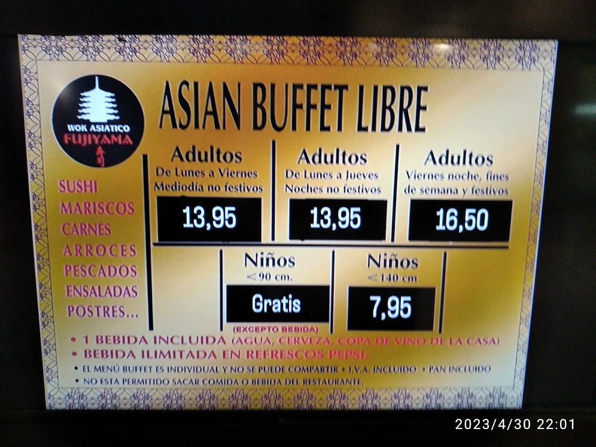 Menu Fujiyama-2
