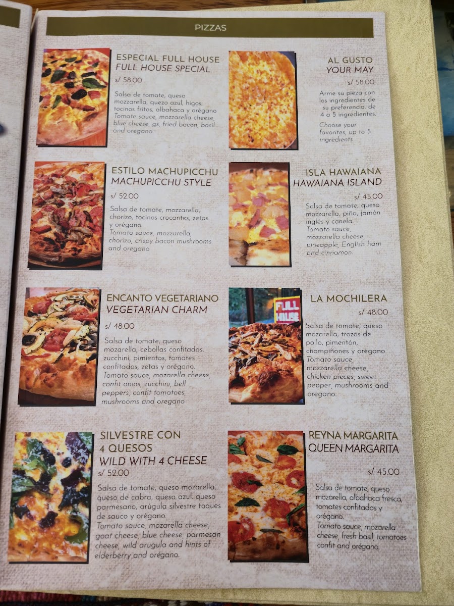 Menu Full House Machupicchu Restaurant-3