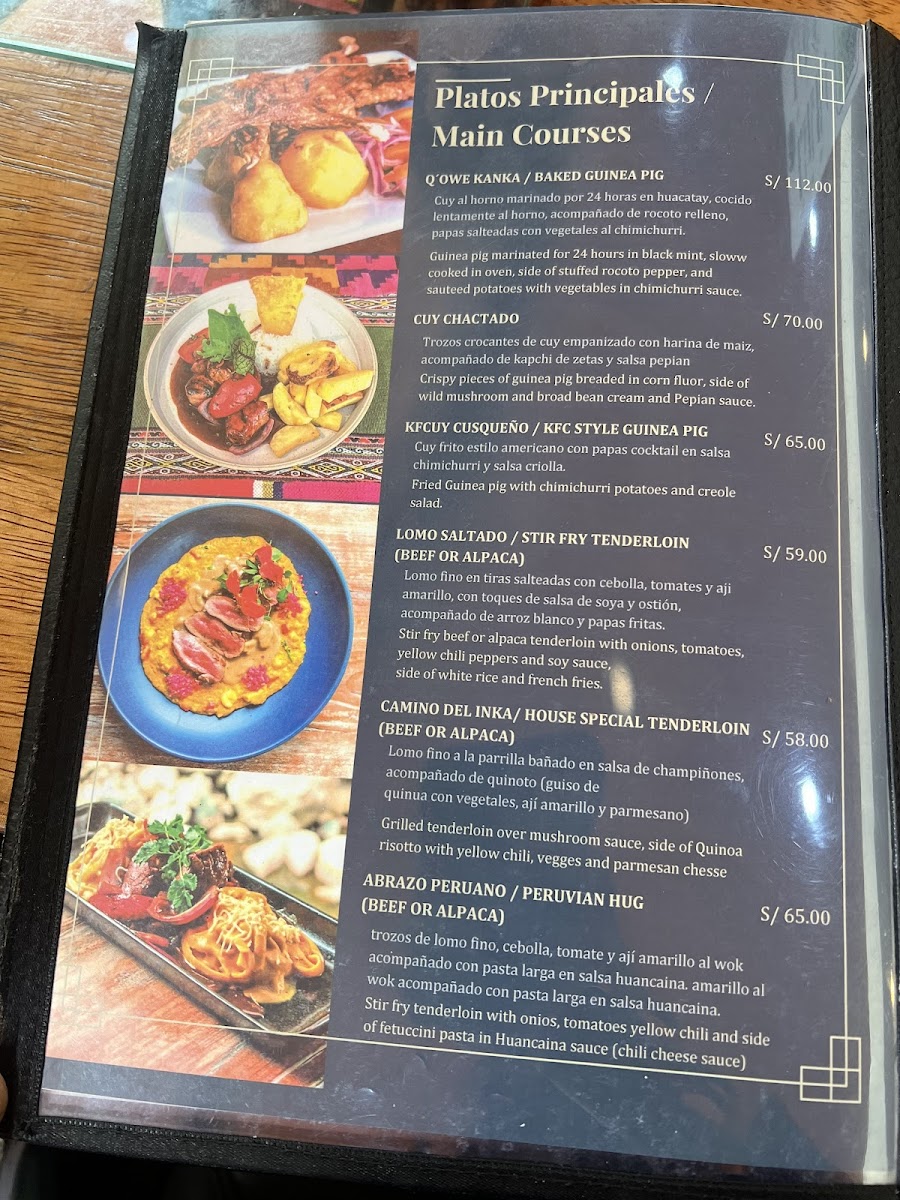 Menu Full House Machupicchu Restaurant-5