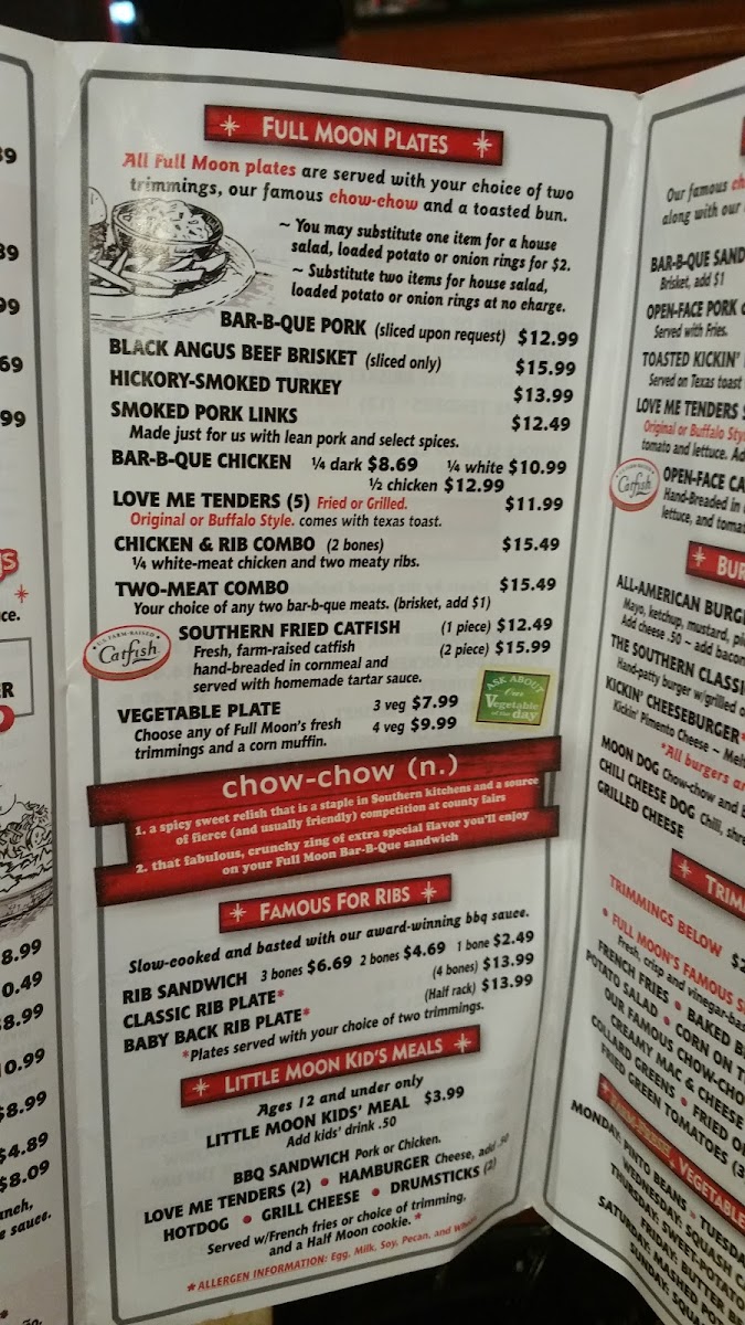Menu Full Moon Bar-B-Que-7