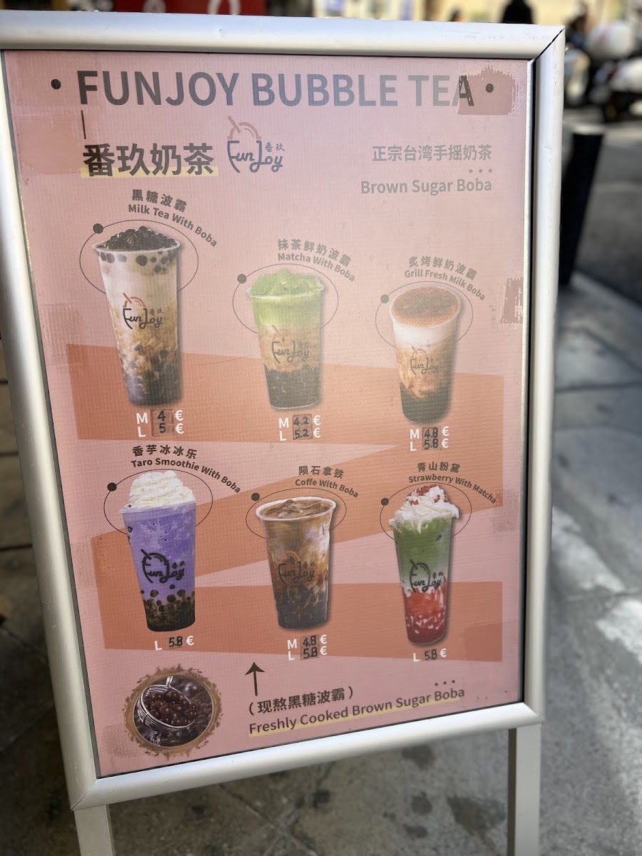 Menu Funjoy 番玖奶茶 Bubble Tea &fruits Tea-9