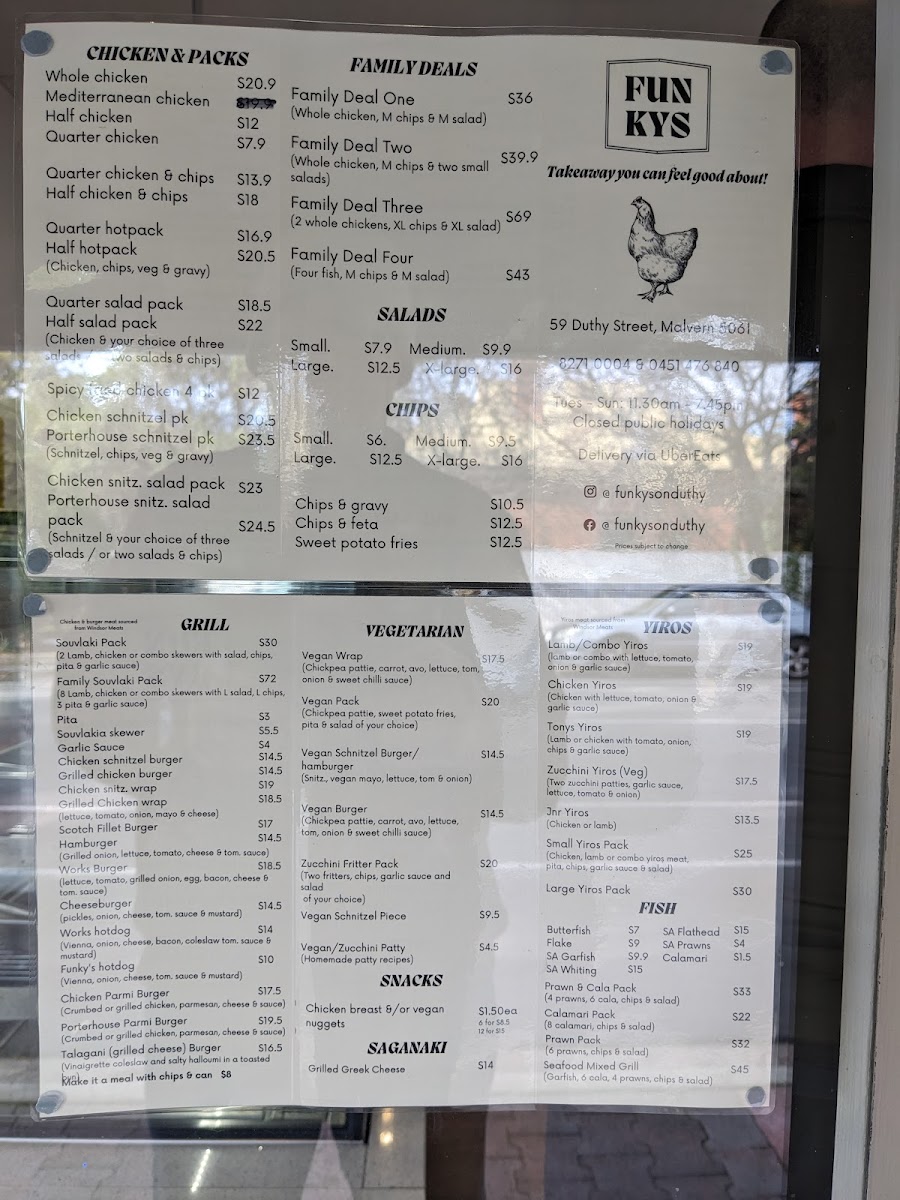 Menu Funky’S On Duthy-5