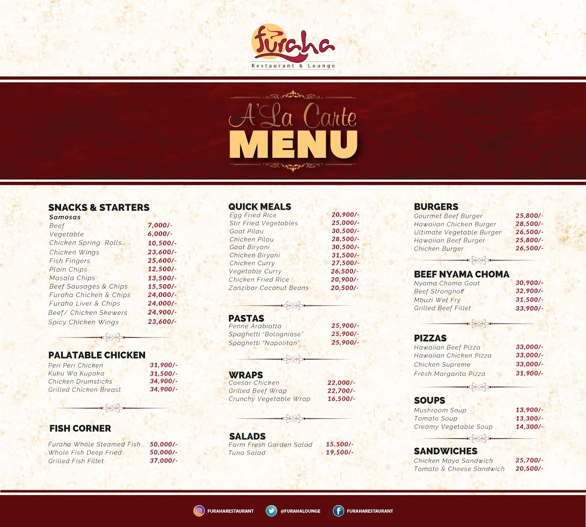 Menu Furaha Restaurant And Lounge-2