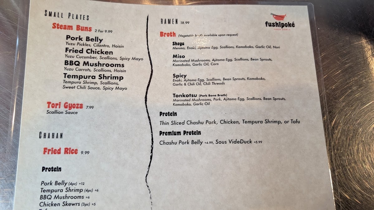 Menu Fushipoke & Ramen-4