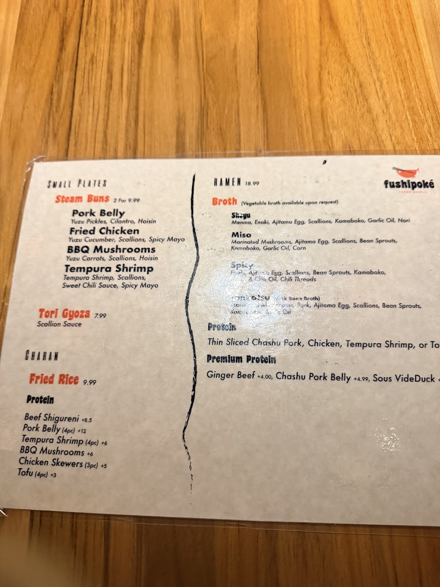 Menu Fushipoke & Ramen-7