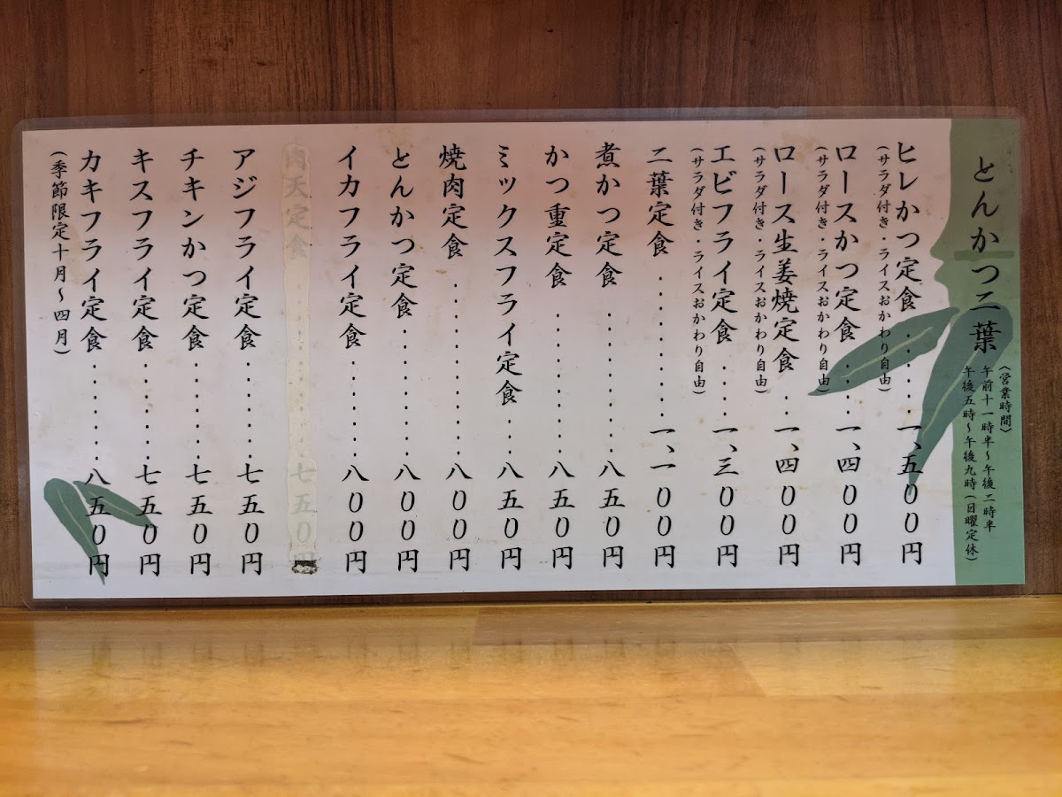 Menu Futaba-6
