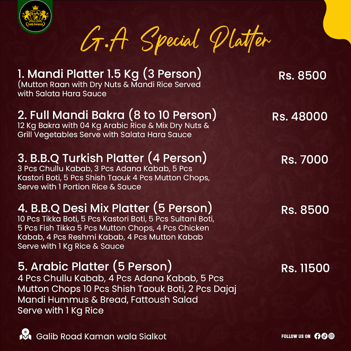 Menu G.a Family Restaurant-4