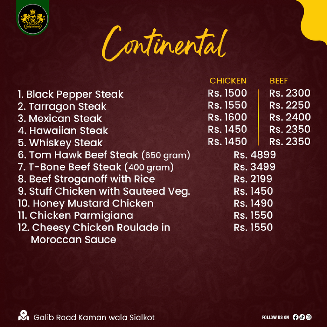 Menu G.a Family Restaurant-5
