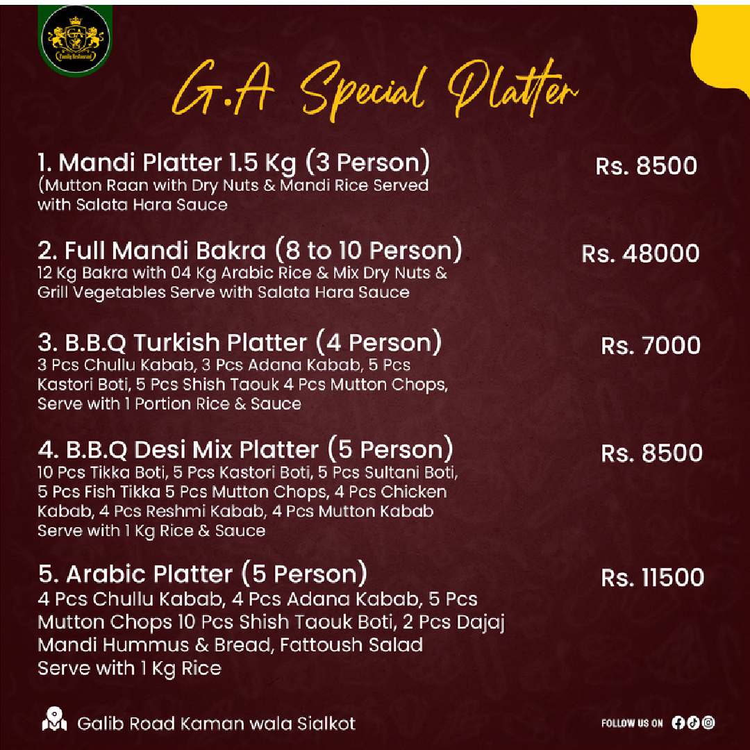 Menu G.a Family Restaurant-9