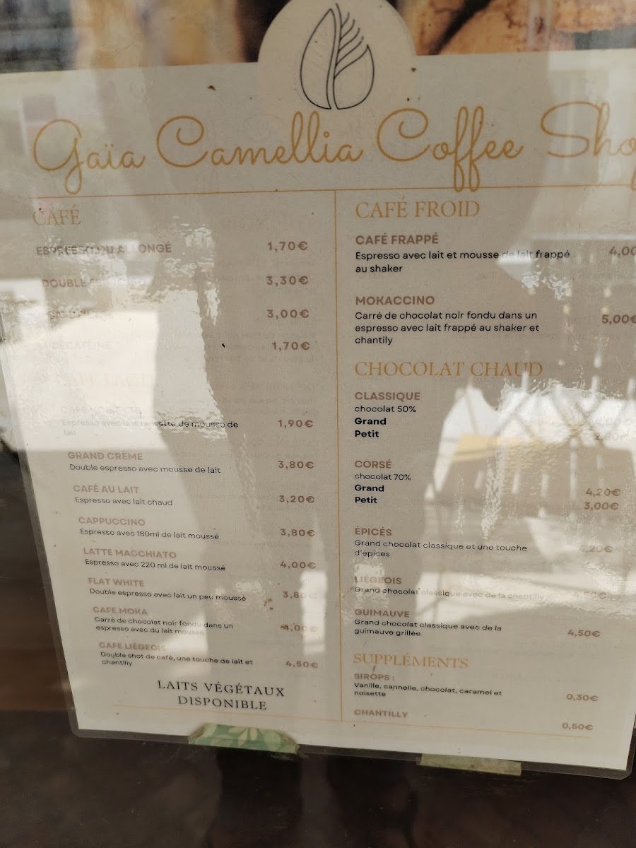 Menu Gaïa Camellia Coffee Shop-1