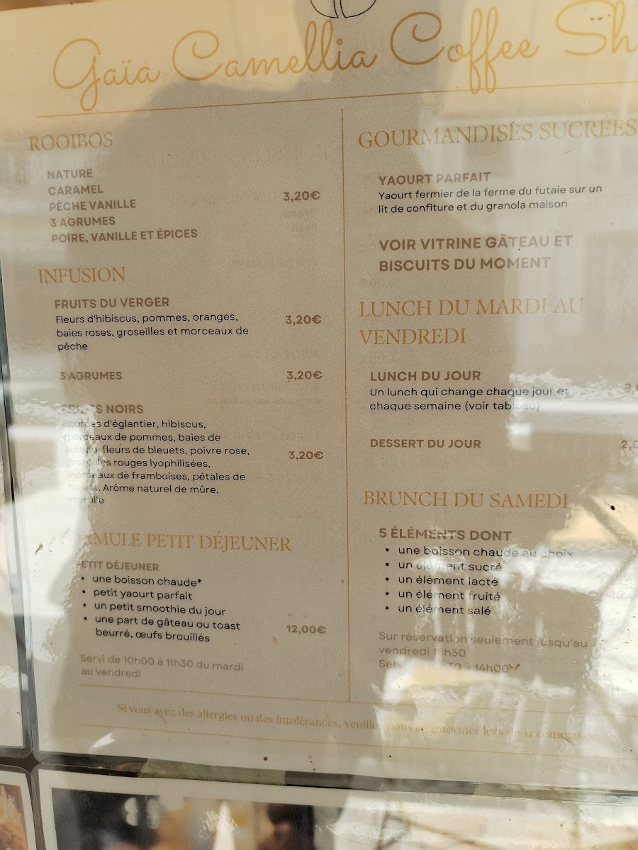Menu Gaïa Camellia Coffee Shop-2