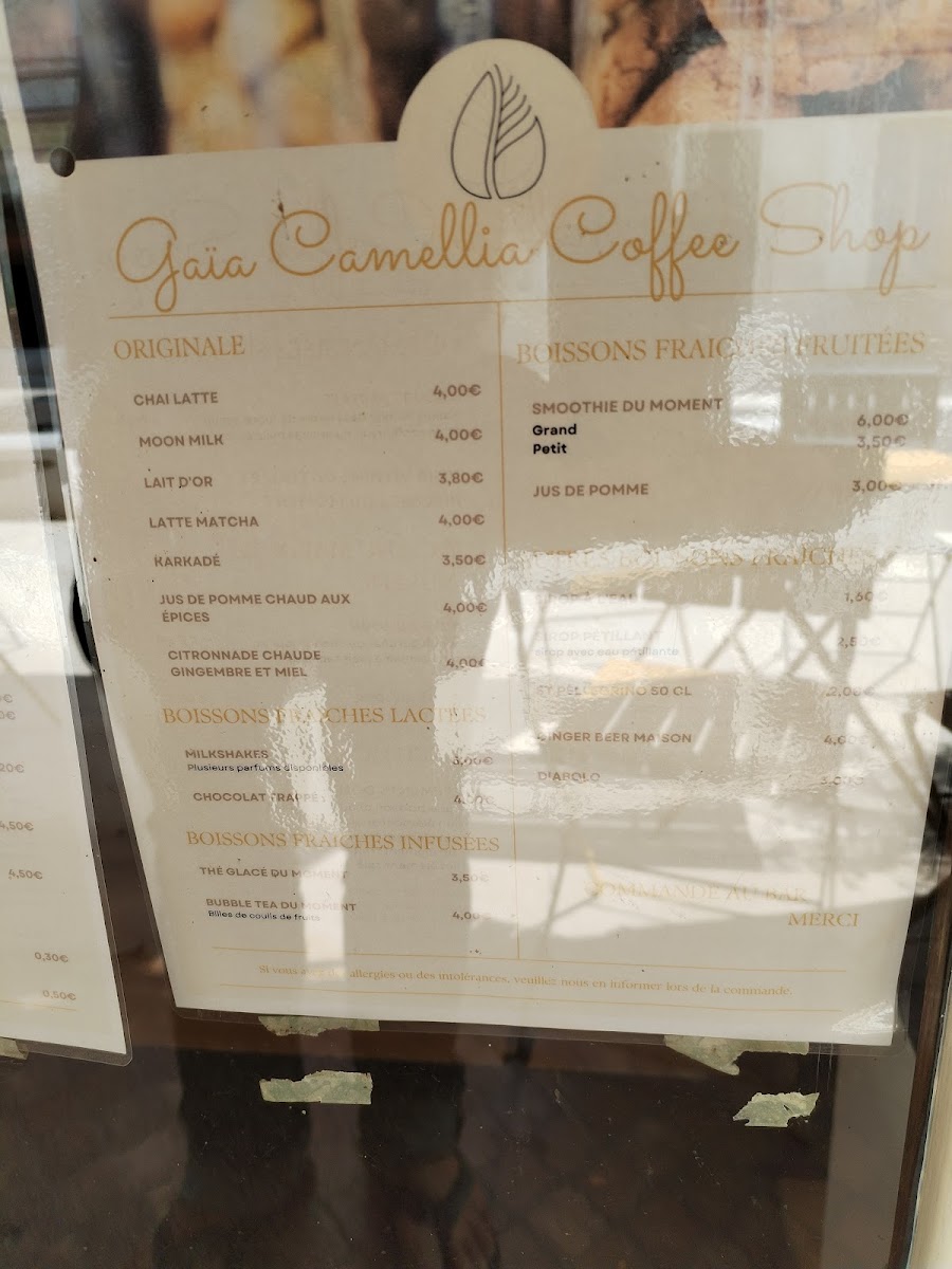 Menu Gaïa Camellia Coffee Shop-3