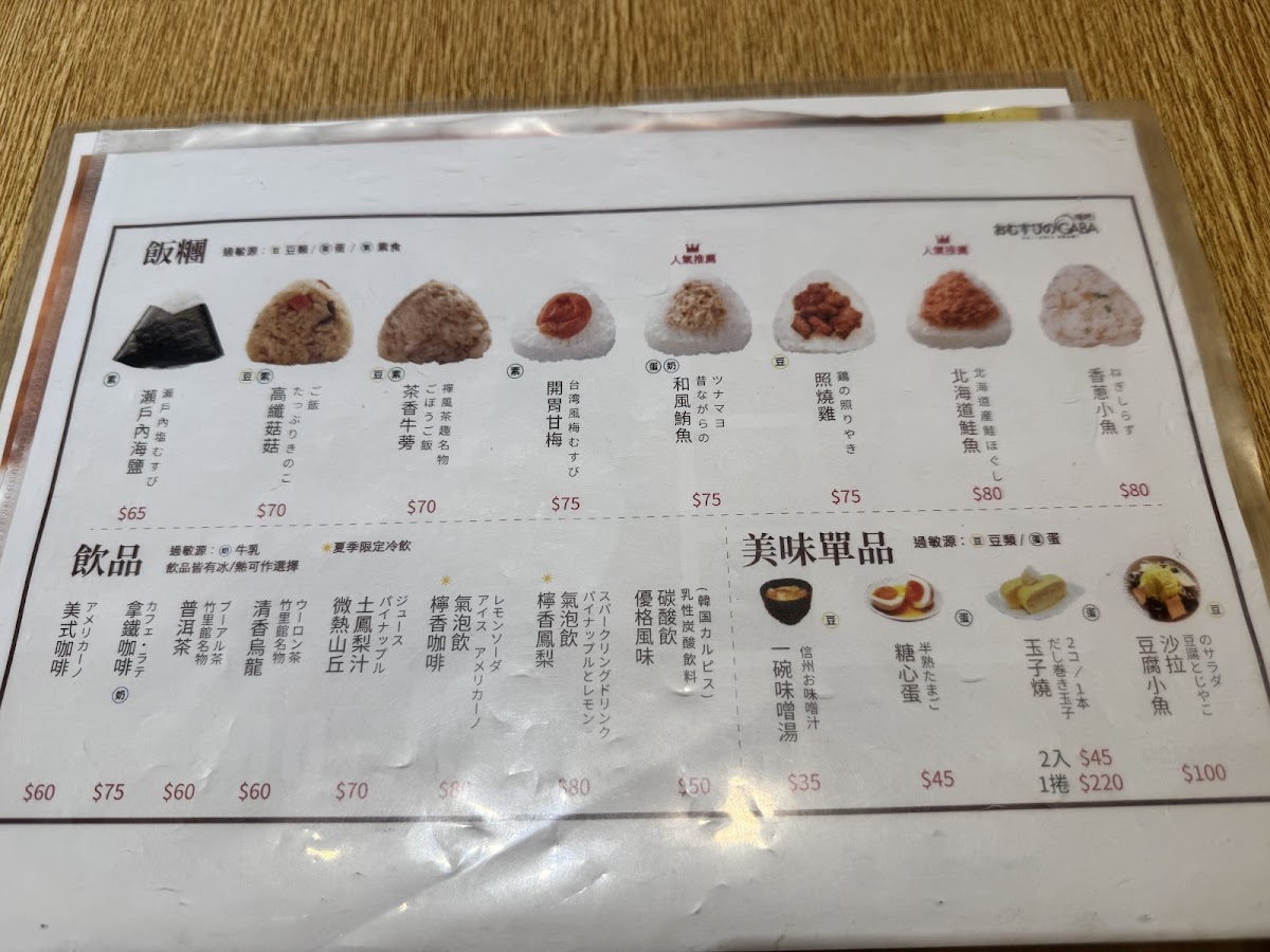 Menu Gaba 元気の源！嘎吧！(Gaba日式飯糰店)-7