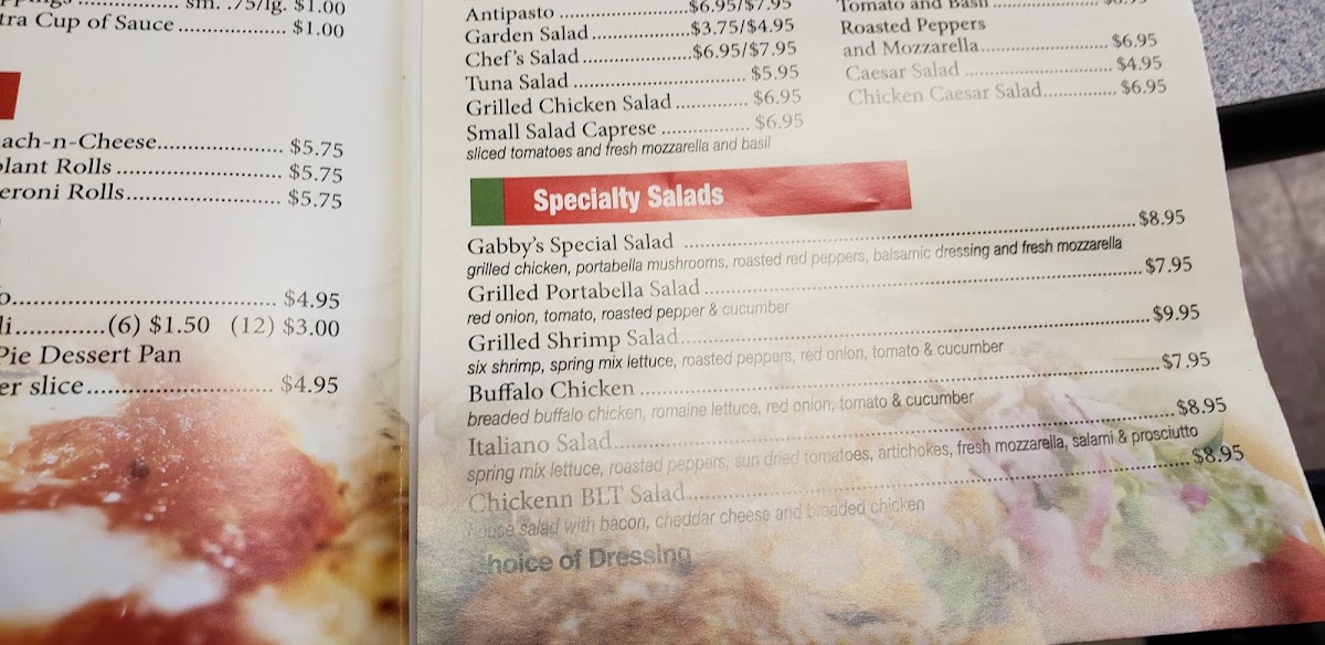 Menu Gabby's Pizza-10