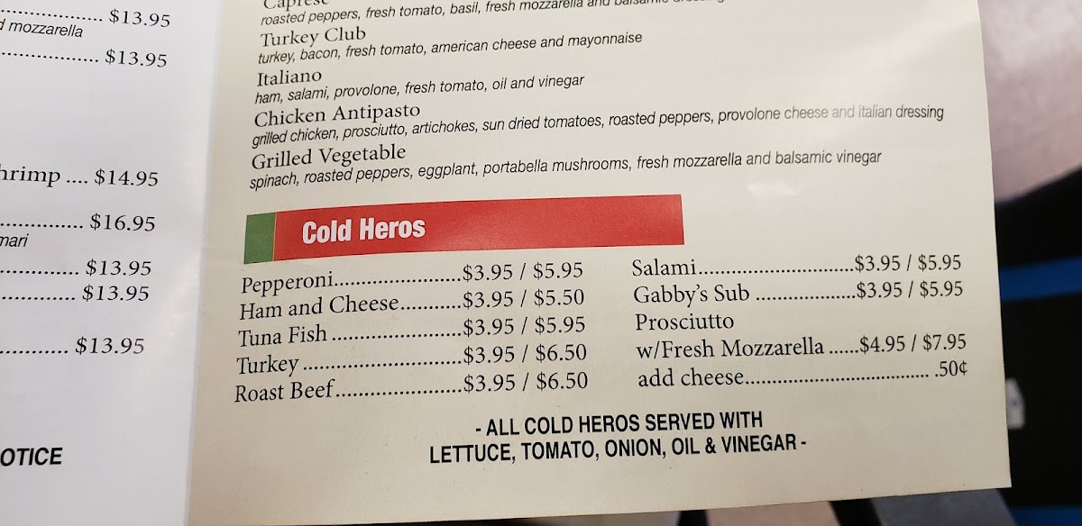 Menu Gabby's Pizza-8