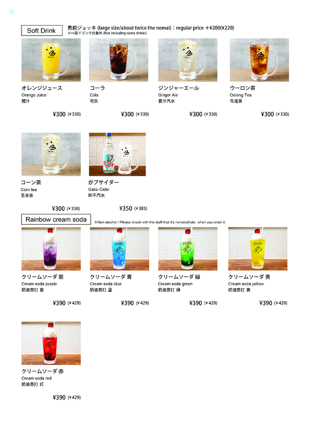 Menu Gaburichikinnagaokaekimaeten-8